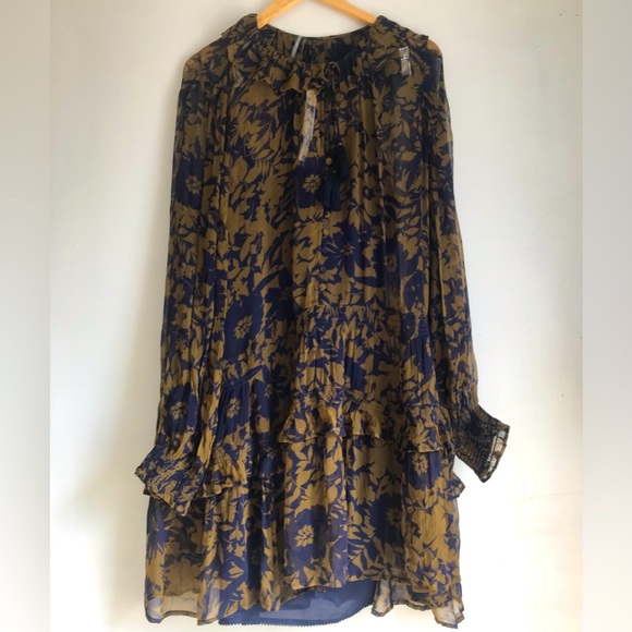 ANTHROPOLOGIE The Marais Printed Chiffon Mini Dress - Picture 7 of 14